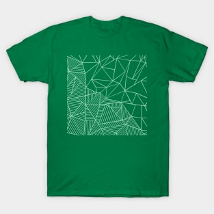 Abstract Half and Half 45 Mint Green T-Shirt